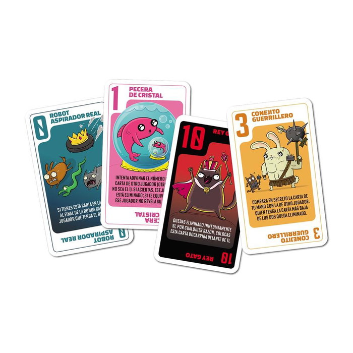 Exploding Kittens - Juego de Cartas Power Hungry Pets, para 2-6 Jugadores (+7 Años), Partidas Rápidas de 15 Minutos, en Español