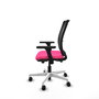PIQUERAS Y CRESPO Silla de oficina Haches Rosa con mecanismo Sincro/Traslack