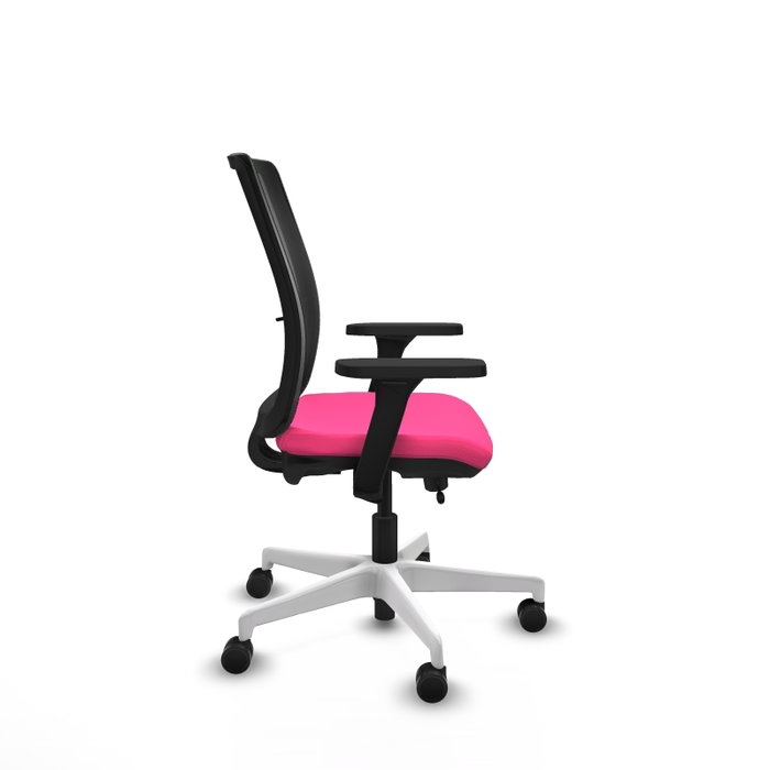 PIQUERAS Y CRESPO Silla de oficina Haches Rosa con mecanismo Sincro/Traslack PIQUERAS Y CRESPO Silla de oficina Haches Rosa con mecanismo Sincro/Traslack