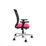 PIQUERAS Y CRESPO Silla de oficina Haches Rosa con mecanismo Sincro/Traslack