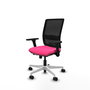 PIQUERAS Y CRESPO Silla de oficina Haches Rosa con mecanismo Sincro/Traslack