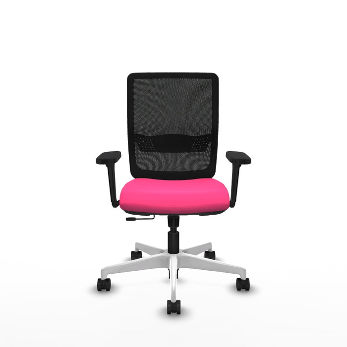 PIQUERAS Y CRESPO Silla de oficina Haches Rosa con mecanismo Sincro/Traslack PIQUERAS Y CRESPO Silla de oficina Haches Rosa con mecanismo Sincro/Traslack