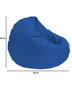 Atelier Del Sofa Puff de Jardín 100 Cushion Pouf - Azul para Exterior, Impermeable, Ø100 cm