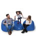Atelier Del Sofa Puff de Jardín 100 Cushion Pouf - Azul para Exterior, Impermeable, Ø100 cm