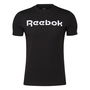 Camiseta de Manga Corta Hombre Reebok Graphic Series Linear Logo Negro