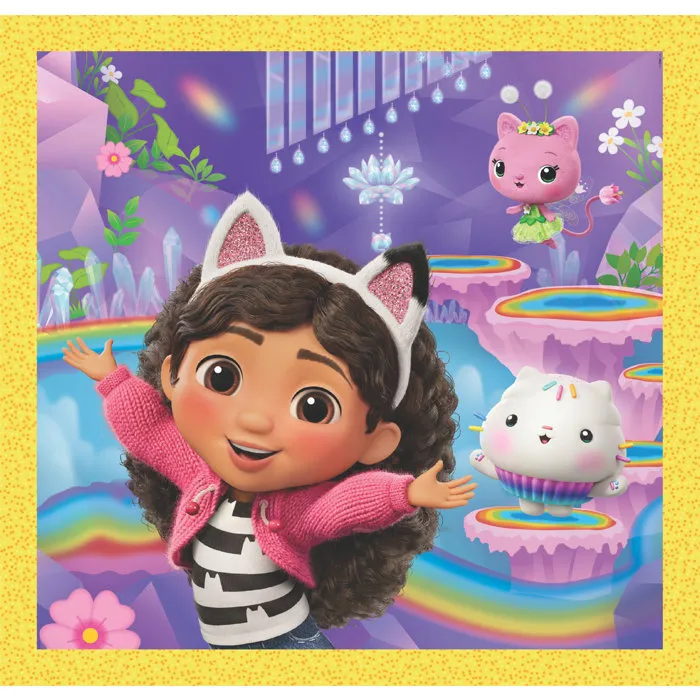 Clementoni Casa de Muñecas de Gabby Puzzle 3x48 Piezas CLE8005125250028