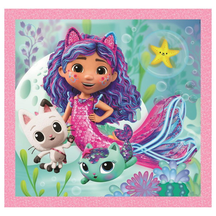 Clementoni Puzzle La Casa de Muñecas de Gabby 3x48 piezas