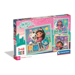 Clementoni Puzzle La Casa de Muñecas de Gabby 3x48 piezas