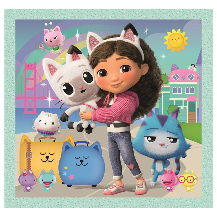 Clementoni Puzzle La Casa de Muñecas de Gabby 3x48 piezas