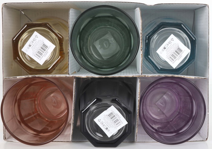 LAV Vaso Aras 365 cc - Vidrio, 8.3 x 12 cm, 320 g, 8.58 kg Peso Caja, Colección Aras (24 Unidades)