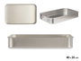 Kinvara Rustidera Aluminio 40x25 cm Plata Apta para Gas y Horno (Set de 12)