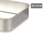 Kinvara Rustidera Aluminio 40x25 cm Plata Apta para Gas y Horno (Set de 12)