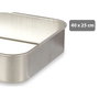 Kinvara Rustidera de Aluminio 40x25cm, Pack de 12 unidades