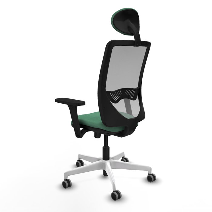 PIQUERAS Y CRESPO Silla de oficina Zulema Verde esmeralda y Gris con Mecanismo Sincro PIQUERAS Y CRESPO Silla de oficina Zulema Verde esmeralda y Gris con Mecanismo Sincro