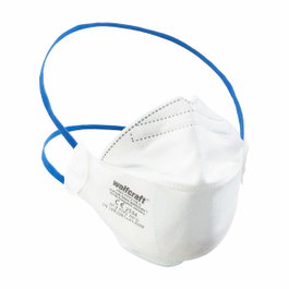 Wolfcraft Pack de 2 Máscaras de Protección Respiratoria FFP2 NR D