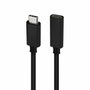 Nanocable Cable Prolongador USB-C 3.2 Gen2x2 20Gbps 100W 4K/60Hz 1m Negro