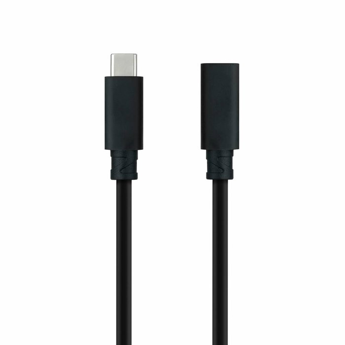 Nanocable Cable Prolongador USB-C 3.2 Gen2x2 20Gbps 100W 4K/60Hz 1m Negro Nanocable Cable Prolongador USB-C 3.2 Gen2x2 20Gbps 100W 4K/60Hz 1m Negro