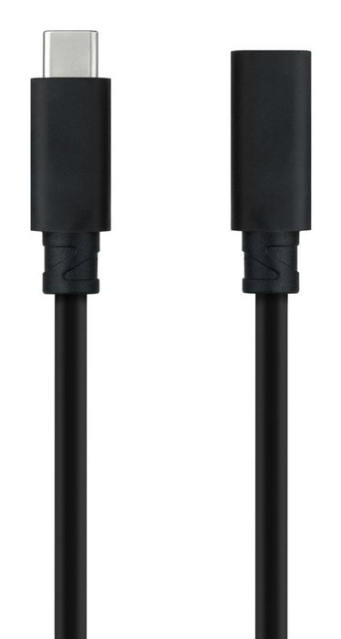 Nanocable Cable Prolongador USB-C 3.2 Gen2x2 20Gbps 100W 4K/60Hz 1m Negro Nanocable Cable Prolongador USB-C 3.2 Gen2x2 20Gbps 100W 4K/60Hz 1m Negro