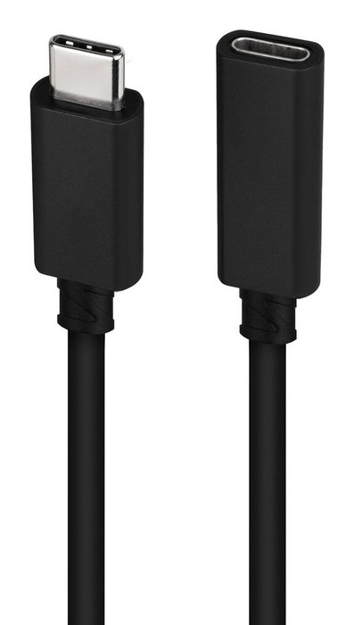 Nanocable Cable Prolongador USB-C 3.2 Gen2x2 20Gbps 100W 4K/60Hz 1m Negro Nanocable Cable Prolongador USB-C 3.2 Gen2x2 20Gbps 100W 4K/60Hz 1m Negro