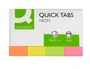 Q-connect Banderitas separadoras 20x50 mm fluorescente pack 4 con 200 hojas