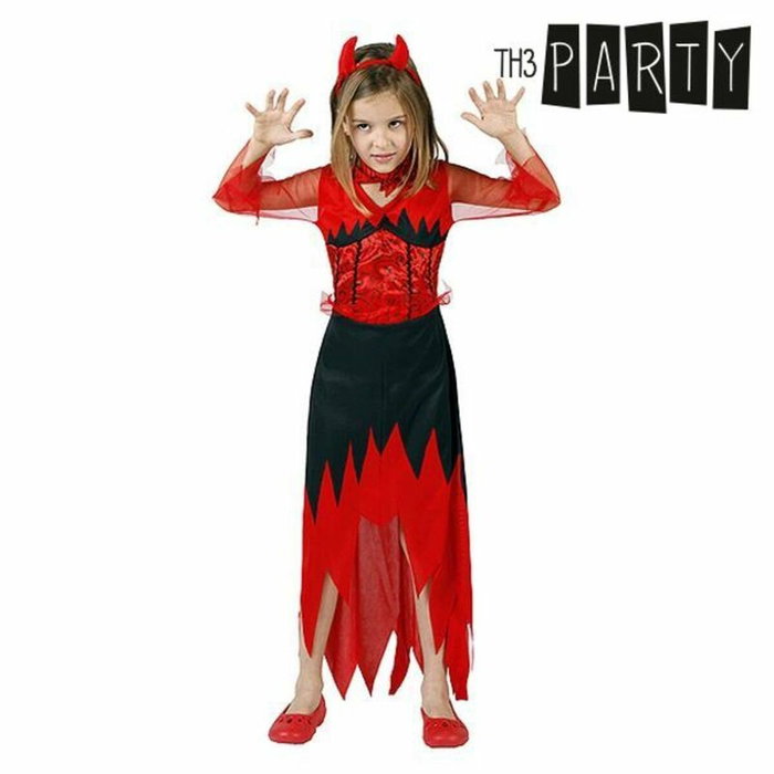 Disfraz de Demonio Halloween para Niña, Rojo y Negro, Talla 10-12 Años Disfraz de Demonio Halloween para Niña, Rojo y Negro, Talla 10-12 Años