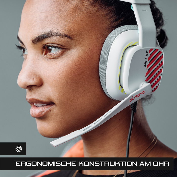 Logitech ASTRO Gaming A10 Auriculares Gaming Diadema InalÃ¡mbricos con MicrÃ³fono Boom, Blanco, 20-20000Hz, Compatibles con PC, PS4, PS5, Xbox One, Series X|S