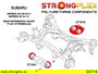 StrongFlex STF276166B Kit Completo Silentblocks Suspensión Subaru Exiga (09-14) YA, Impreza III (07-14) GE GV GH GR, Impreza IV (11-16) GP GJ