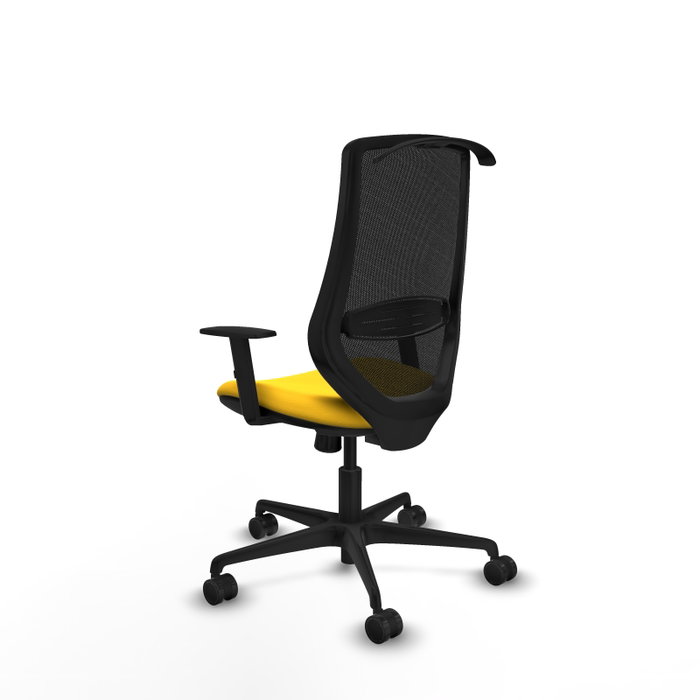 PIQUERAS Y CRESPO Silla de oficina Mardos con mecanismo Sincro Amarillo y Negro PIQUERAS Y CRESPO Silla de oficina Mardos con mecanismo Sincro Amarillo y Negro