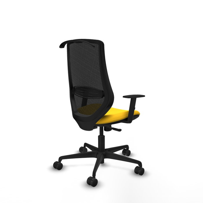 PIQUERAS Y CRESPO Silla de oficina Mardos con mecanismo Sincro Amarillo y Negro PIQUERAS Y CRESPO Silla de oficina Mardos con mecanismo Sincro Amarillo y Negro
