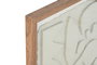 DKD Home Decor Cuadro Beige Abstracto Cristal Papel Mache 3 x 70 x 50 cm (2 Unidades)