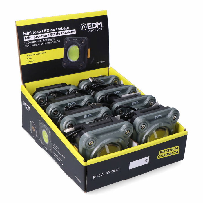 Edm Mini Foco LED de Trabajo Solid Work YZ2 15 W 1000 lm