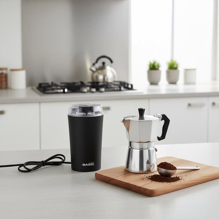 Inde Molinillo Café Eléctrico 300W 220V 7.5 x 11.5 cm Basic Home (6 Unidades)