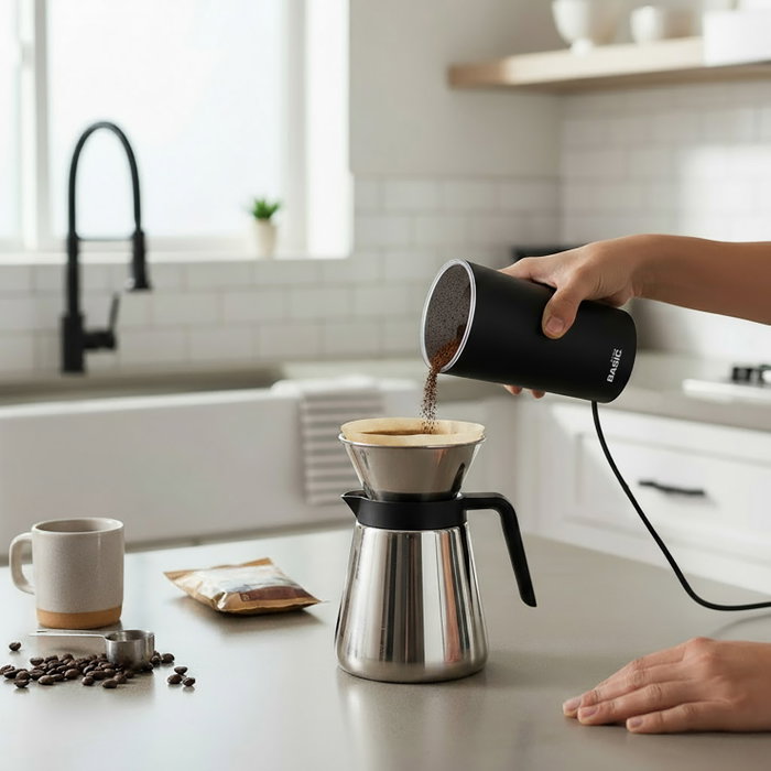 Inde Molinillo Café Eléctrico 300W 220V 7.5 x 11.5 cm Basic Home (6 Unidades)