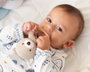 KioKids Mordedor Osito Madera Y Algodón Beige Cotton Friends +3 Meses