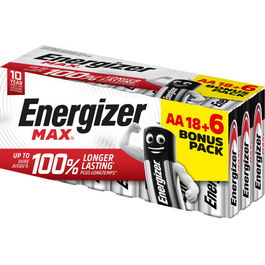 Energizer Pilas Alcalinas MAX LR6 (AA) 18+6 Unidades E303513106