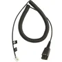 Jabra 8800-01-01 Cable QD a RJ10 en espiral, Negro