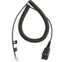 Jabra Cable en espiral QD a RJ-10 de 2 m, Negro