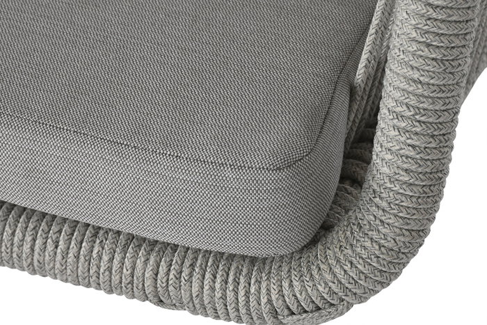 DKD Home Decor Silla de Aluminio y Ratán Sintético con Cojín