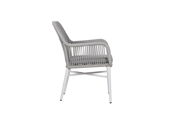 DKD Home Decor Silla de Aluminio y Ratán Sintético con Cojín