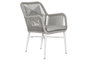 DKD Home Decor Silla de Aluminio y Ratán Sintético con Cojín