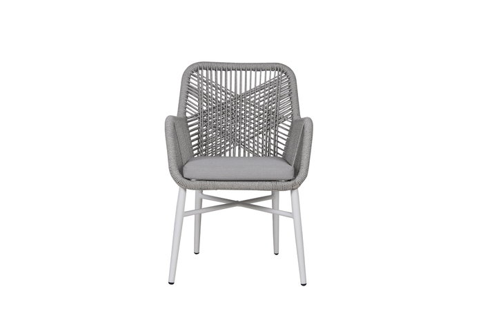 DKD Home Decor Silla de Aluminio y Ratán Sintético con Cojín