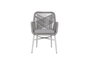 DKD Home Decor Silla de Aluminio y Ratán Sintético con Cojín