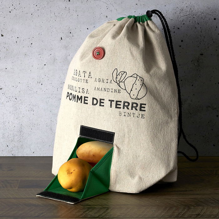 Cook Concept Bolsa-Dispensador de Patatas de Algodón-Lino