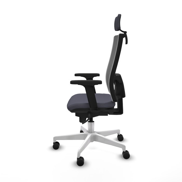 PIQUERAS Y CRESPO Silla de oficina Horna con mecanismo Sincro, Gris