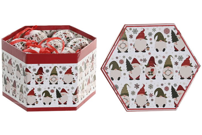 DKD Home Decor Decoracion Colgante Navidad Tradicional Multicolor PVC Set de 14 Piezas 21 x 15.5 x 24 cm