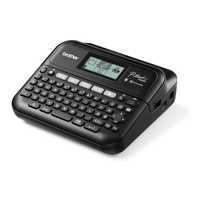 Brother PT-D460BTVP Etiquetadora de sobremesa con USB y Bluetooth 5.0, Kit con maletín, teclado QWERTY, cinta TZe de 18 mm, hasta 16 caracteres