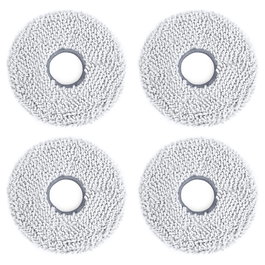 Ecovacs Repuesto Mopping Pad DWP020022 para T50 Family, T50 Max y T30 C PRO - Blanco (4 Unidades)