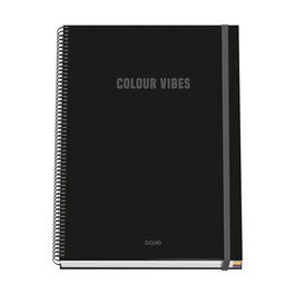 Bloc Dohe Colour Vibes Micro.Tapa Extra A4 100H 90Gr Cuadric.5X5 Negro