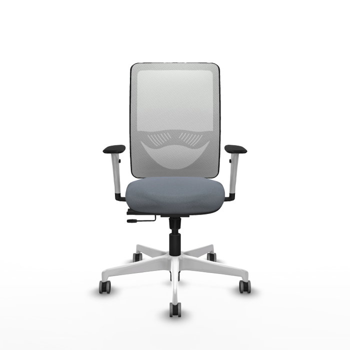 PIQUERAS Y CRESPO Silla de oficina Zulema Gris y Blanca
