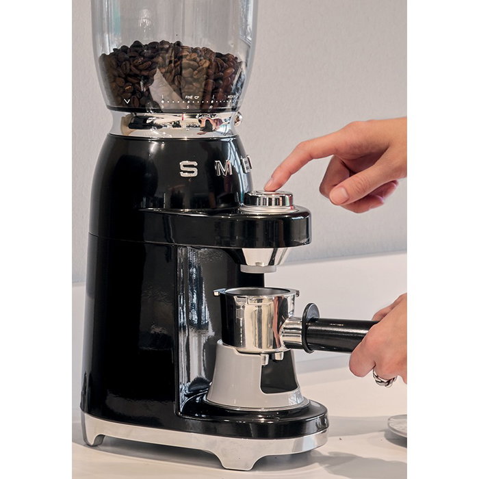 Molinillo de cafÉ smeg 50'style negro cgf11bleu